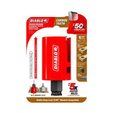 Diablo Demo Demon DHS1750CTR Hole Saw, 1-3/4 in Dia, 2-3/8 in D Cutting, 1-5/8 in Arbor, Carbide Cutting Edge