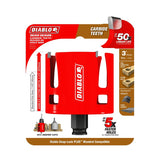 Diablo Demo Demon DHS3000CTR Hole Saw, 3 in Dia, 2-3/8 in D Cutting, 1-5/8 in Arbor, Carbide Cutting Edge