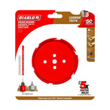 Diablo Demo Demon DHS4000CTR Hole Saw, 4 in Dia, 2-3/8 in D Cutting, 1-5/8 in Arbor, Carbide Cutting Edge