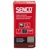 Senco L13BABR Medium Wire Staple Strip, 1/4 in W Crown, 1 in L Leg, 18 ga, Galvanized/Sencote