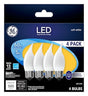 GE 93129351 LED Bulb, Flame Lamp, 60 W Equivalent, Medium Lamp Base, Dimmable, Frosted, Warm White Light