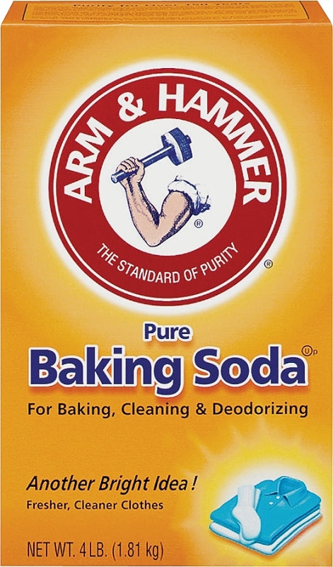 Arm & Hammer 01170 Baking Soda, 4 lb, Box, Pack of 6