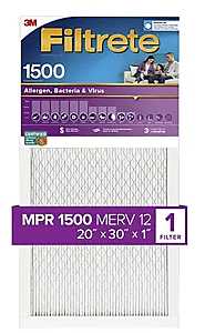 FILTER AIR 1500MPR 20X30X1IN, Pack of 4