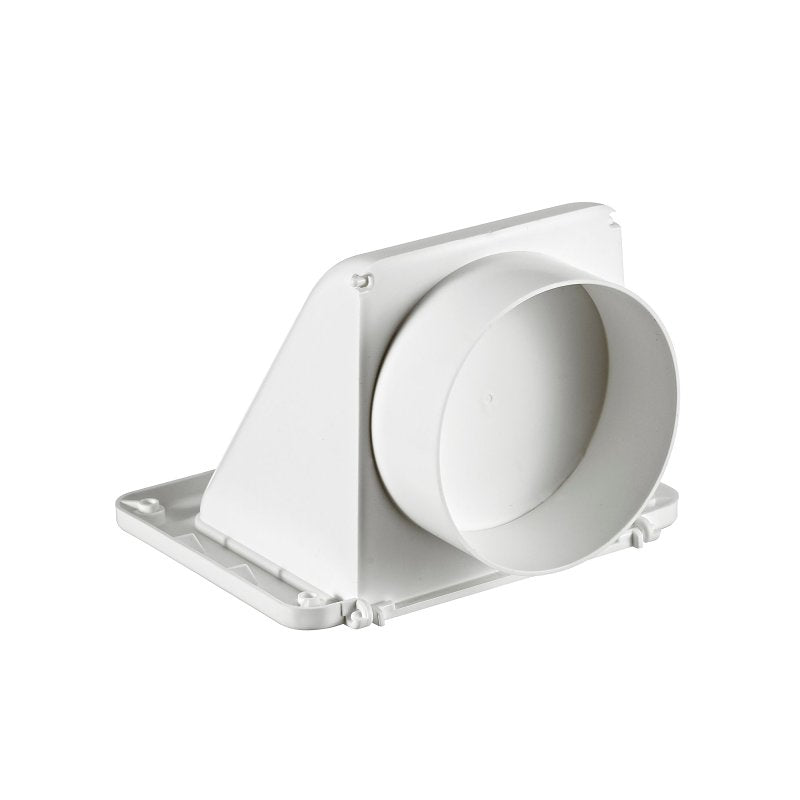 Lambro 164W Under Eave Vent, 8.91 in L, 7.63 in W, Plastic, White