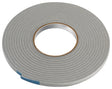 Frost King V443H Foam Tape, 3/8 in W, 17 ft L, 3/16 in Thick, Vinyl, Gray