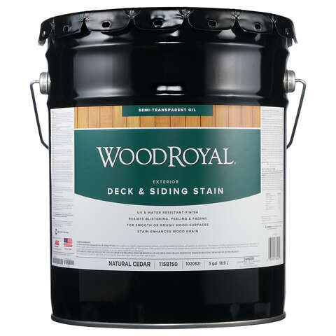 Ace Wood Royal Semi-Transparent Natural Cedar Oil-Based Deck and Siding Stain 5 gal