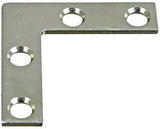 National Hardware 115BC Series N266-460 Corner Brace, 1-1/2 in L, 3/8 in W, 1-1/2 in H, Steel, Zinc, 0.07 Thick Material, Pack of 40