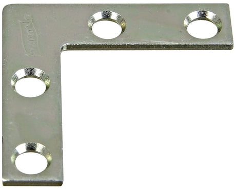 National Hardware 115BC Series N266-460 Corner Brace, 1-1/2 in L, 3/8 in W, 1-1/2 in H, Steel, Zinc, 0.07 Thick Material, Pack of 40
