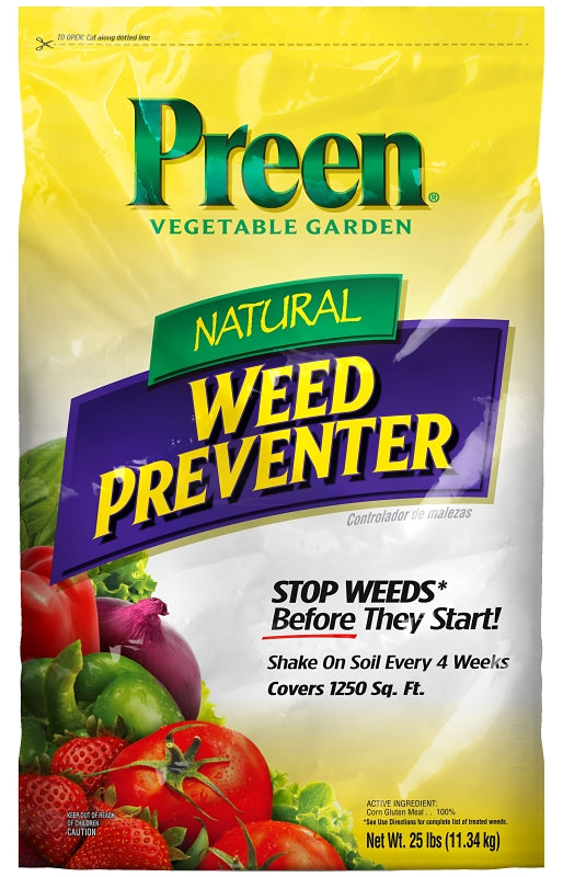 Preen 24-64156 Weed Killer, Granular, 25 lb Bag