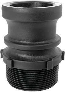 Green Leaf 200F/GLP200F Cam Lever Coupling, 2 in, Male x MNPT, Polypropylene