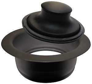 Keeney K5417BLK Flange and Stopper, Brass, Black