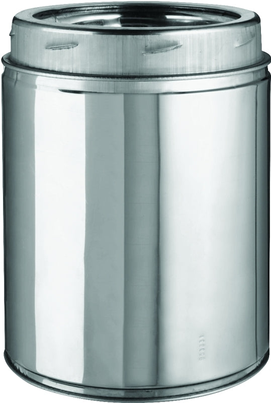 Selkirk 206009 Chimney Pipe, 8 in OD, 9 in L, Stainless Steel, Pack of 2