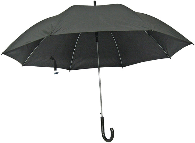 Diamondback TF-04-BK Deluxe Rain Umbrella, Round Canopy, Nylon Fabric, Black Fabric, 27 in OAH