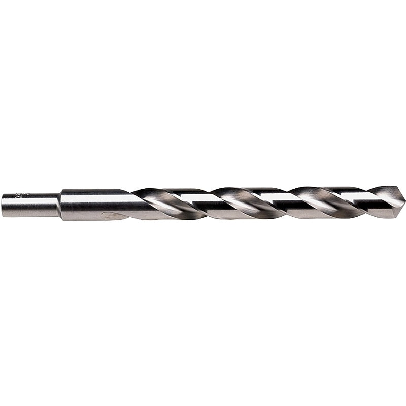 Irwin 73826 Jobber Drill Bit, 13/32 in Dia, 5-1/4 in OAL, Spiral Flute, 2-Flute, 13/32 in Dia Shank, Reduced Shank