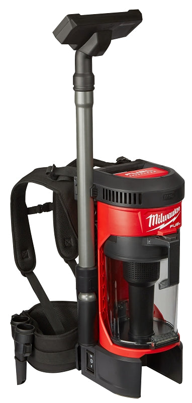 Milwaukee M18 FUEL 0885-20 Backpack Vacuum, 1 gal Vacuum, HEPA Filter, 18 V, Red Housing