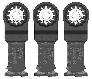 Bosch Starlock OSL114F-3 Oscillating Blade, 1-1/4 in, Bi-Metal