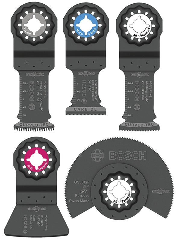 Bosch Starlock OSL005C Oscillating Blade, 1-1/4 in, 2 in, 3-1/2 in, HCS