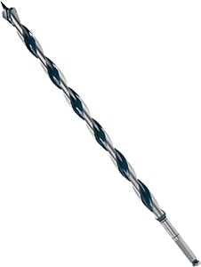 Bosch NKLT12 Auger Drill Bit, 3/4 in Dia, 17-1/2 in OAL, Open-Faced Flute, 7/16 in Dia Shank, Hex Shank