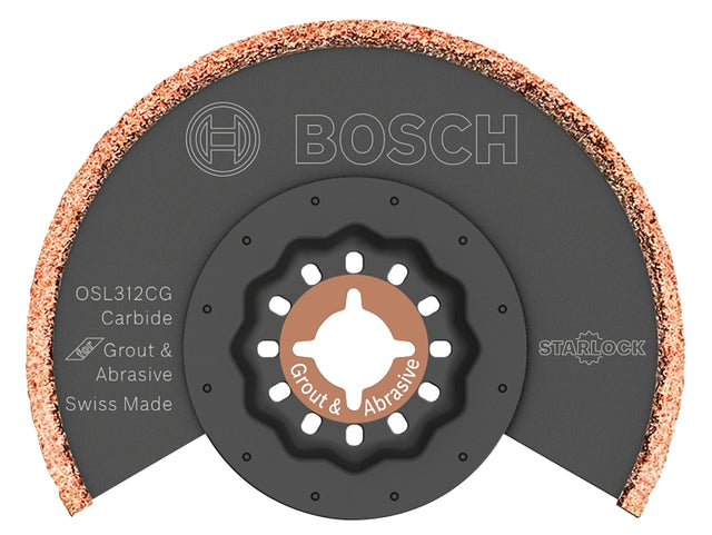 Bosch Starlock OSL312CG Oscillating Grinding Blade, 3-1/2 in, Carbide