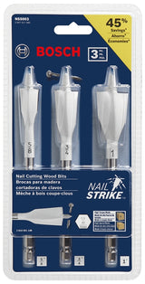 SET WOOD-BRNG BIT NAIL STR 3PC, Pack of 5