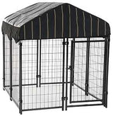 Lucky Dog CL 60445 Modular Pet Play Pen, 4 ft OAL, 4 ft OAW, 4-1/2 ft OAH, Steel, Powdered, Black