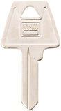 Hy-Ko 11010AM6 Key Blank, Brass, Nickel, For: American Cabinet, House Locks and Padlocks, AM6 Key Number, Pack of 10