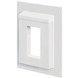 Builders Edge 3SMR68TW Mounting Block, Split, White, 11-1/2 in L, 9-1/16 in W, Fiber Cement
