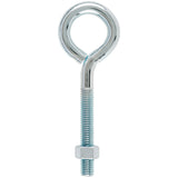Hampton 1/2 in. X 6 in. L Zinc-Plated Steel Eyebolt Nut Included, Pack of 5