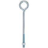 Hampton 1/2 in. X 10 in. L Zinc-Plated Steel Eyebolt Nut Included, Pack of 5