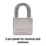 Master Lock 1-13/16 in. H X 2 in. W Steel 5-Pin Cylinder Exterior Padlock