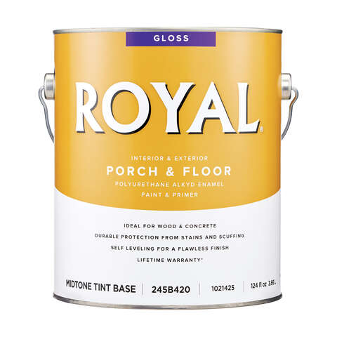 Royal Gloss Mid-Tone Base Porch & Floor Alkyd Enamel 1 gal, Pack of 4