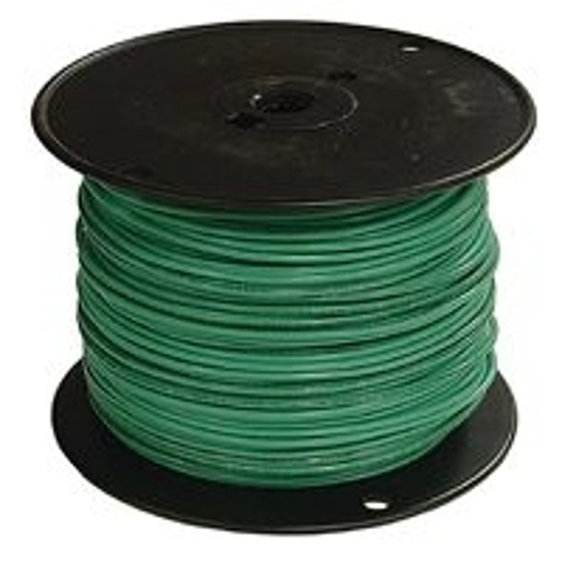 Romex 14GRN-SOLX500 Building Wire, Green Sheath, 14 AWG Wire, 1-Conductor, 500 ft L, Copper Conductor