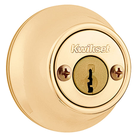 Kwikset 660 Series 6653RCALRCSK3BX Deadbolt, Keyed Alike Key, Steel, Polished Brass, 2-3/8 x 2-3/4 in Backset, K3 Keyway