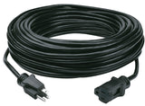 PowerZone OR532735 Extension Cord, 100 ft L, Black