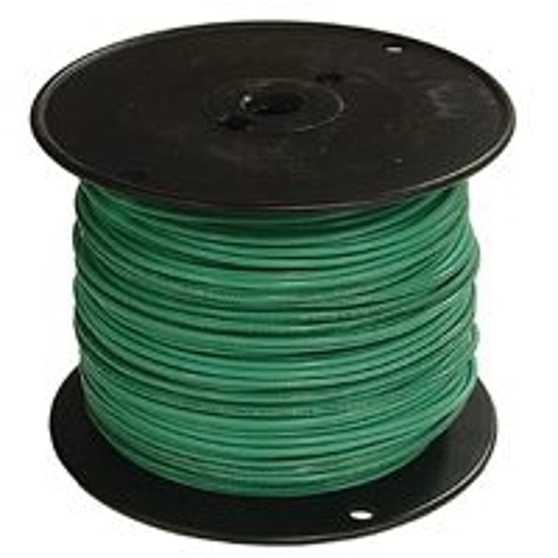 Romex 12GRN-STRX500 Building Wire, Green Sheath, 12 AWG Wire, 1-Conductor, 500 ft L, Copper Conductor, Stranded