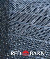 Red Barn 5608001 Interlocking Mat, Rubber, Black, Pack of 50