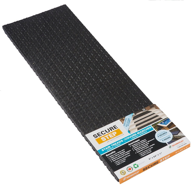 Secure Step TF012-08X24-SS Stair Tread, 24 in L, 8 in W, 1/2 in Thick, Pack of 24