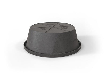 Red Barn 5600106 Flexible Feed Pan, 6.5 gal, Rubber, Black