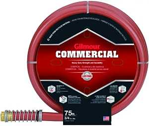 Gilmour 840751 Garden Hose, 75 ft L, Rubber/Vinyl, Red