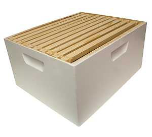 Harvest Lane Honey WWBCD-101 Bee Hive Box, 10-Frame, Wax Frame