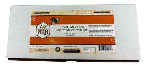 Harvest Lane Honey PPBB-102-6 Brood Patties, 1 lb Pack