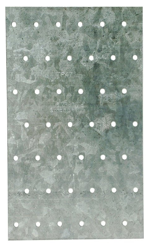 Simpson Strong-Tie TP TP47 Tie Plate, 7 in L, 4-1/8 in W, 0.035 in Thick, Steel, Galvanized, Pack of 150