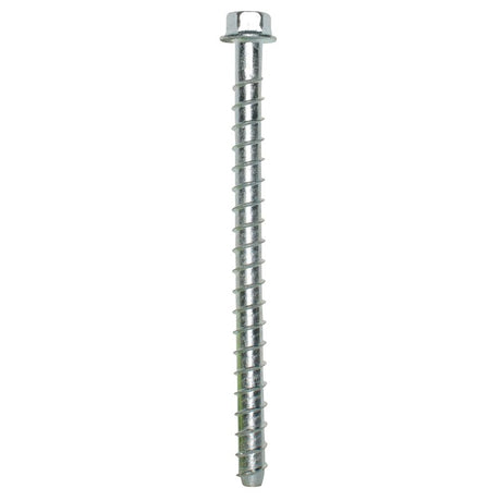 Simpson Strong-Tie Titen HD THD37600HF1 Heavy-Duty Screw Anchor, 3/8 in Dia, 6 in L, Carbon Steel, Zinc, Pack of 20