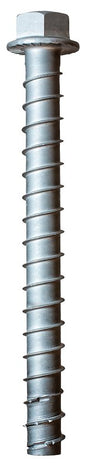 Simpson Strong-Tie Titen HD THD50600H4SSF1 Heavy-Duty Screw Anchor, 1/2 in Dia, 6 in L, Stainless Steel, Zinc Plated, Pack of 10
