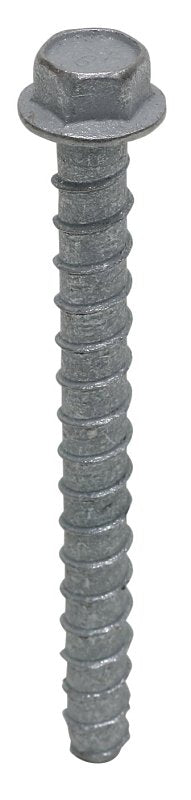 Simpson Strong-Tie Titen HD THD50600HMGF1 Heavy-Duty Screw Anchor, 1/2 in Dia, 6 in L, Carbon Steel, Galvanized, Pack of 20