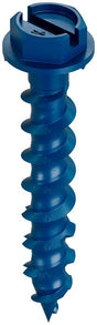 Simpson Strong-Tie Titen Turbo TNT18114HC75 Screw Anchor, 3/16 in Dia, Carbon Steel, Ceramic-Coated/Zinc, 75/PK