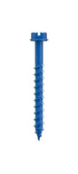 Simpson Strong-Tie Titen Turbo TNT25214HC25 Screw Anchor, 1/4 in Dia, 2-1/4 in L, Carbon Steel, Zinc Plated