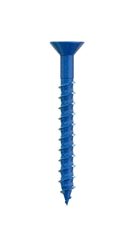 Simpson Strong-Tie Titen Turbo TNT25214TFC75 Screw Anchor, 2-1/4 in L, Carbon Steel, Ceramic-Coated/Zinc, 1/4 in Dia