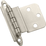 Amerock BPR3417G10 Hinge, 3/8 in Inset, Satin Nickel