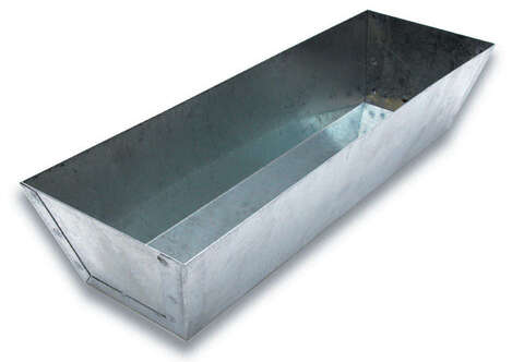 Marshalltown Galvanized Steel Mud Pan 2.81 in. H X 4.5 in. W X 12.8 in. L